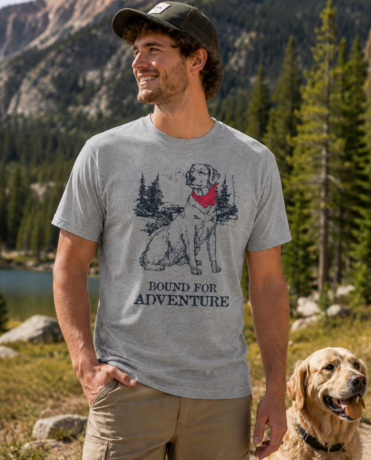 Bound For Adventure Short Sleeve Tee Grey