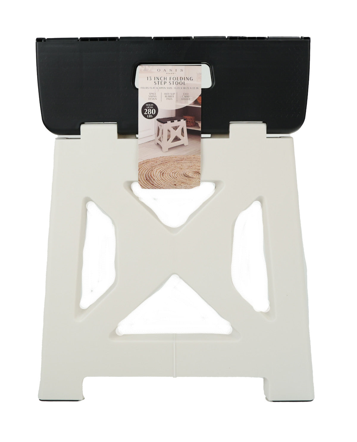13" Black Farmhouse Step Stool