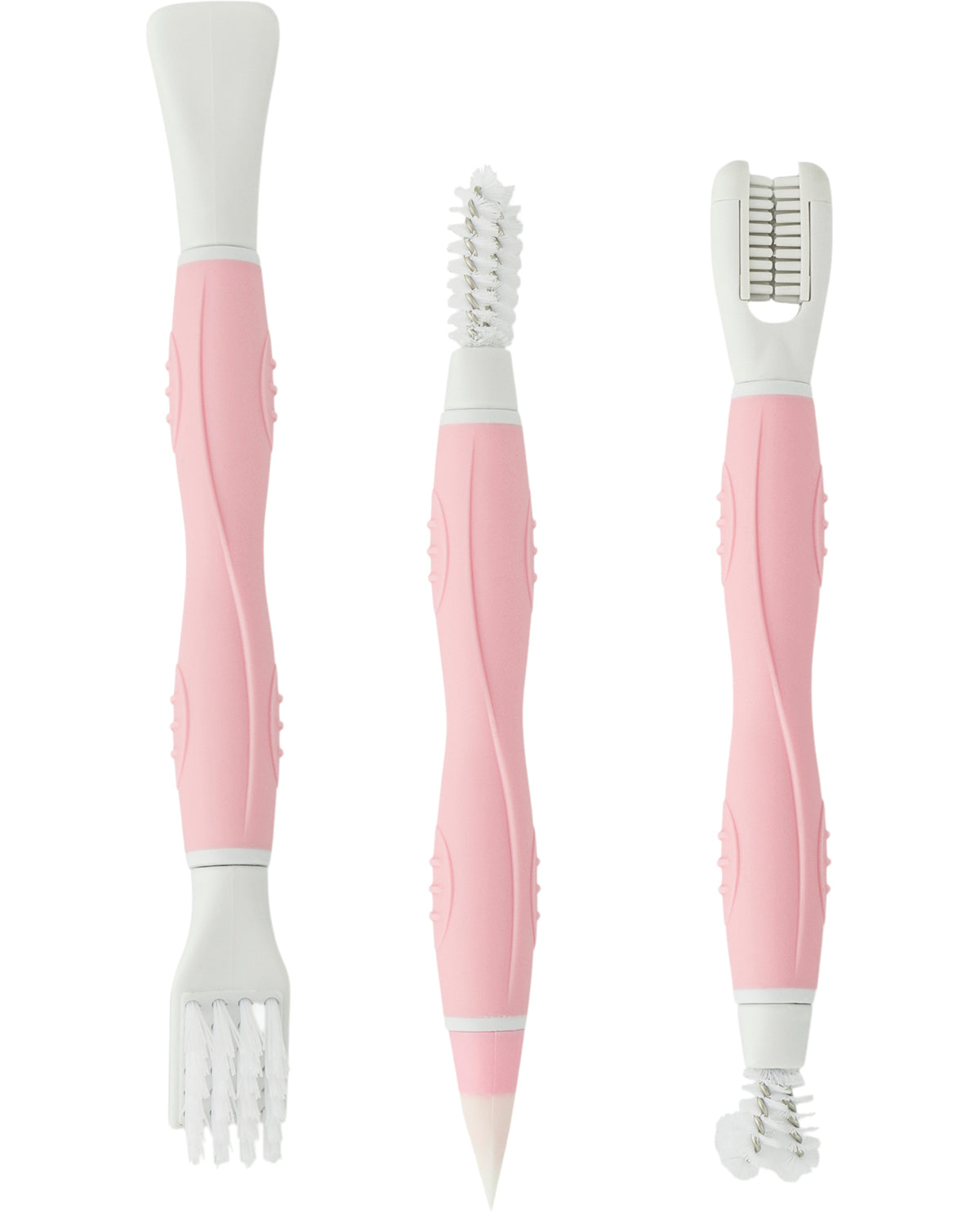 Samba 3 Piece Tile & Grout Brush Set - Carnation
