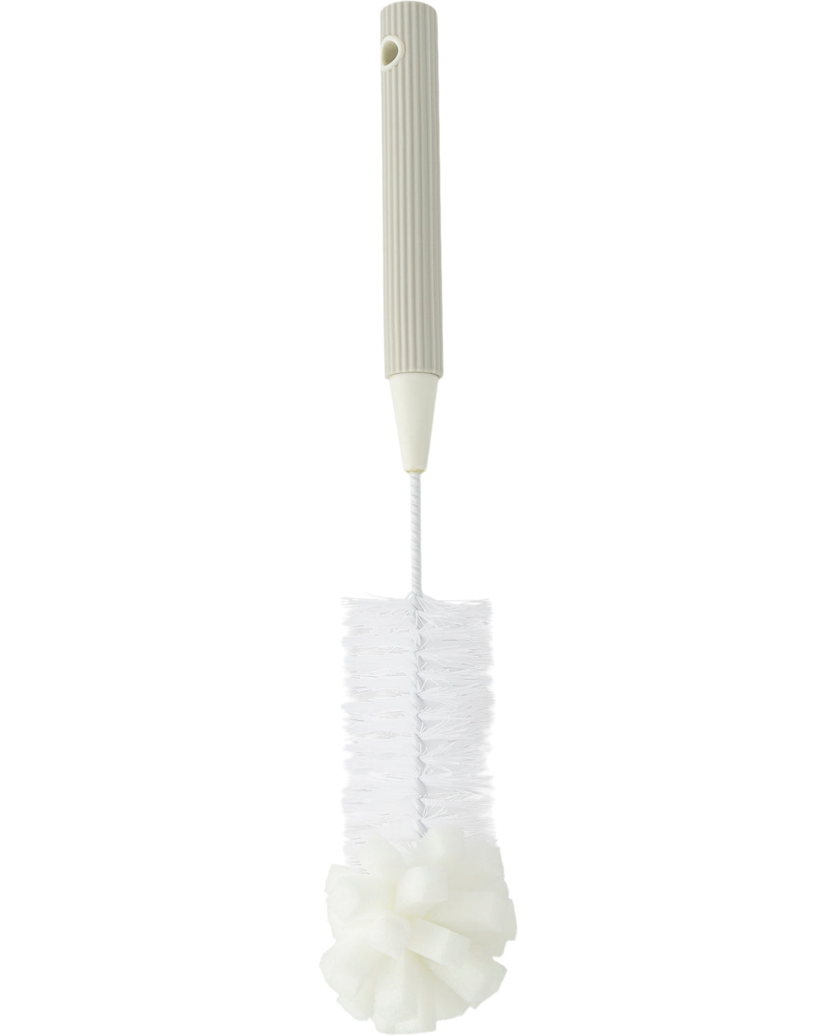 3 Piece Ribbed Bottle Brush Set - Grey
