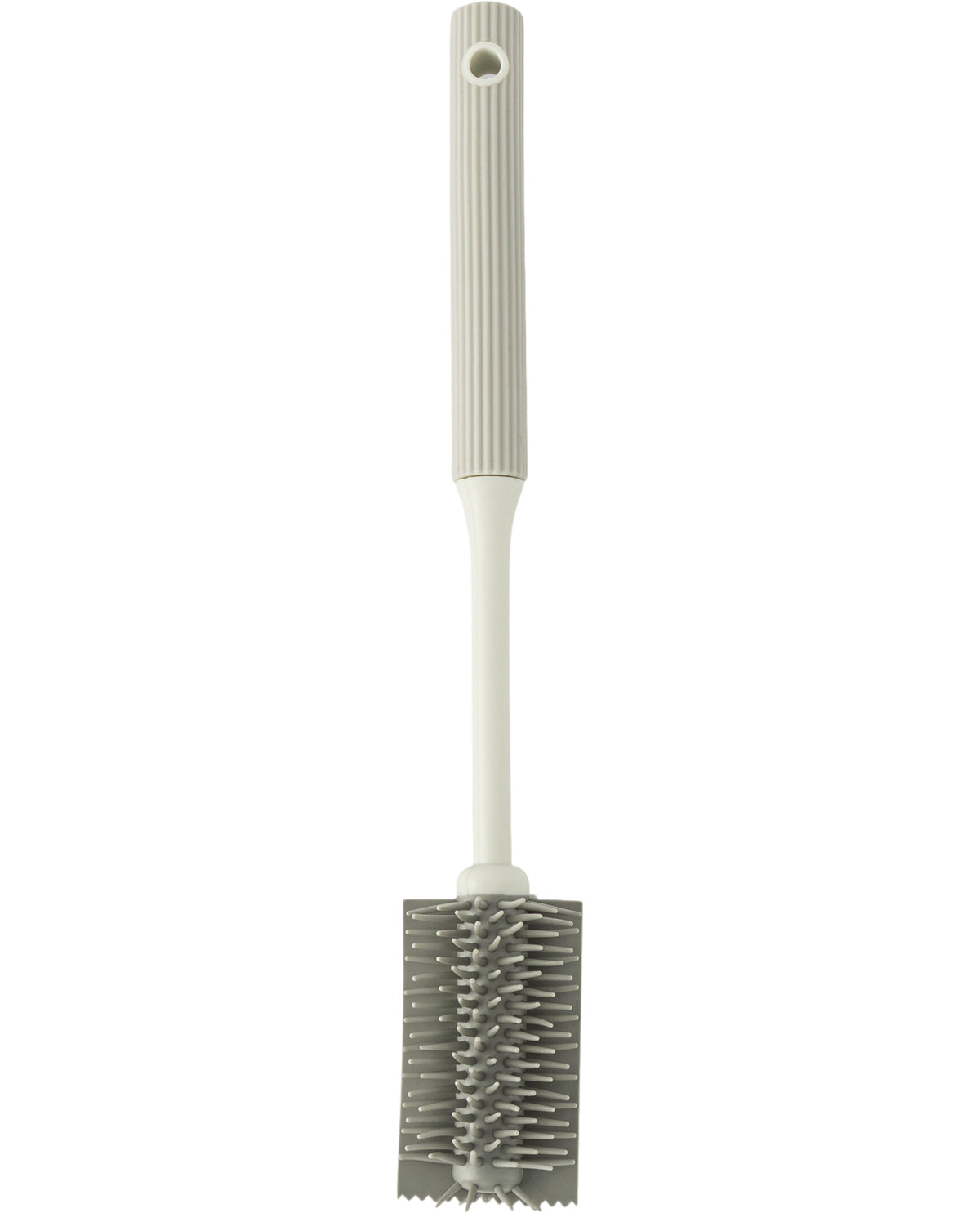 3 Piece Ribbed Bottle Brush Set - Grey