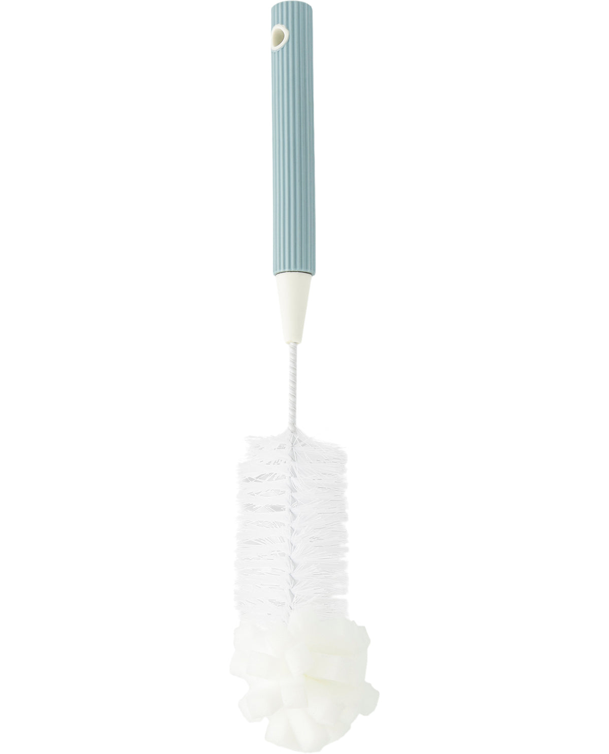 3 Piece Ribbed Bottle Brush Set - Blue