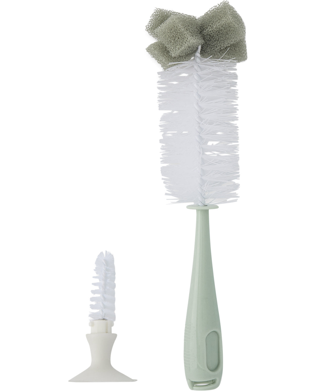 2 Piece Suction Cup Bottle Brush Set - Mint