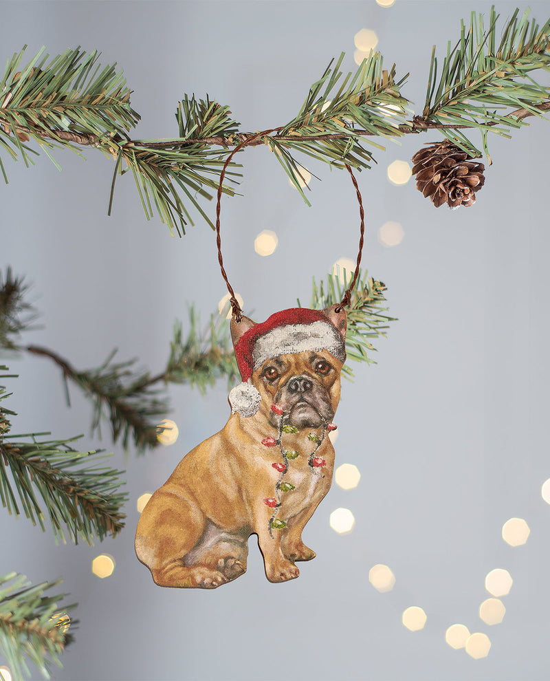 Primitives By Kathy Frenchie Christmas Ornament
