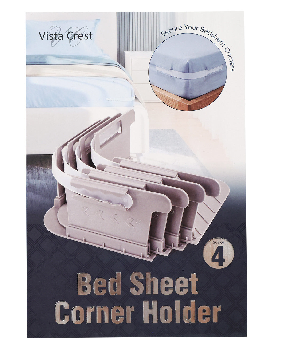 Bed Sheet Holder - 4 Pack