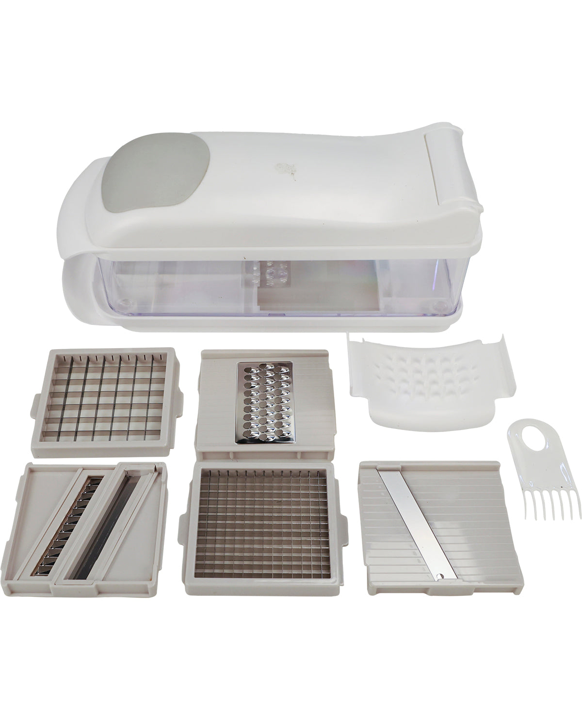 Gourmet Kitchen 10 Piece Multi Veggie Chopper - White