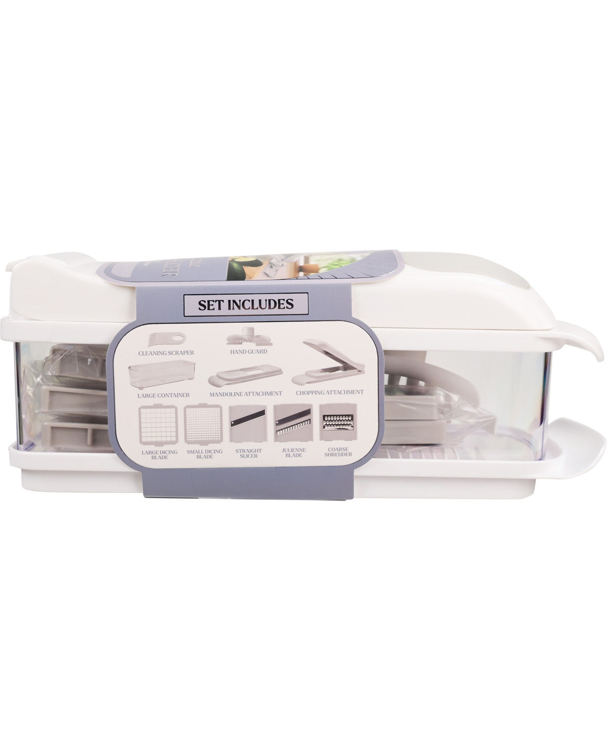 Gourmet Kitchen 10 Piece Multi Veggie Chopper - White