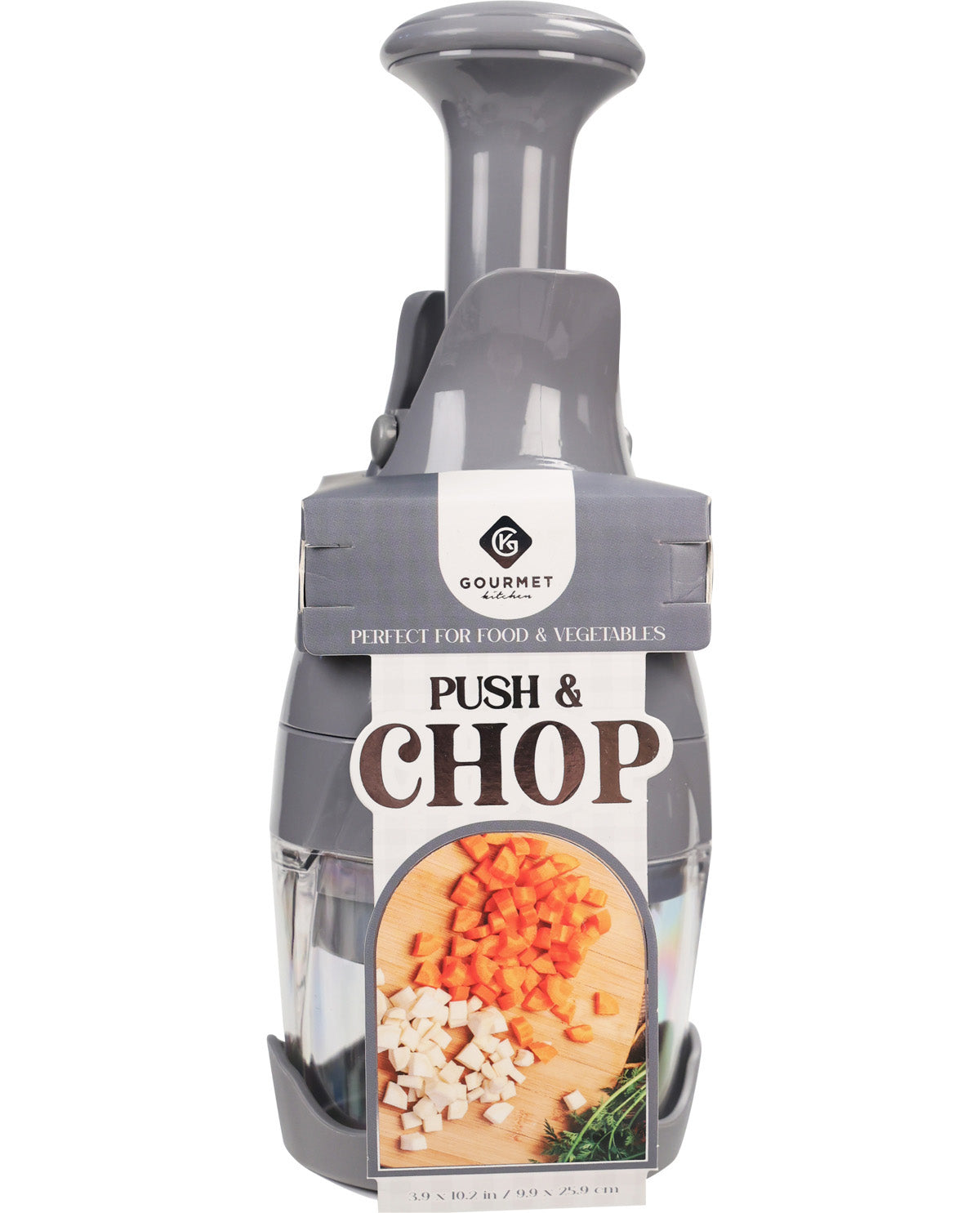 Gourmet Kitchen Push & Chop - Alloy