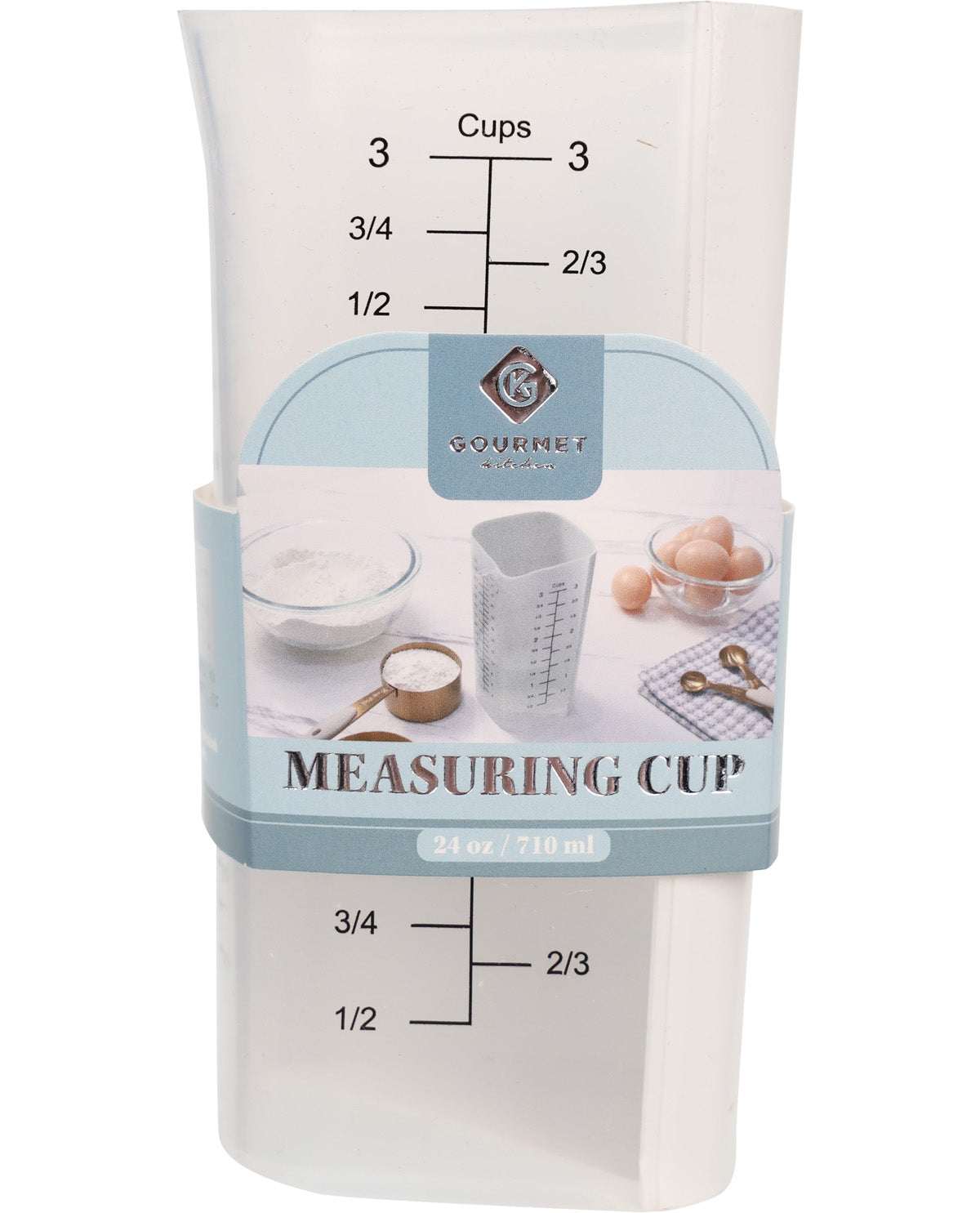 Gourmet Kitchen 24oz Large Measuring Cup - White