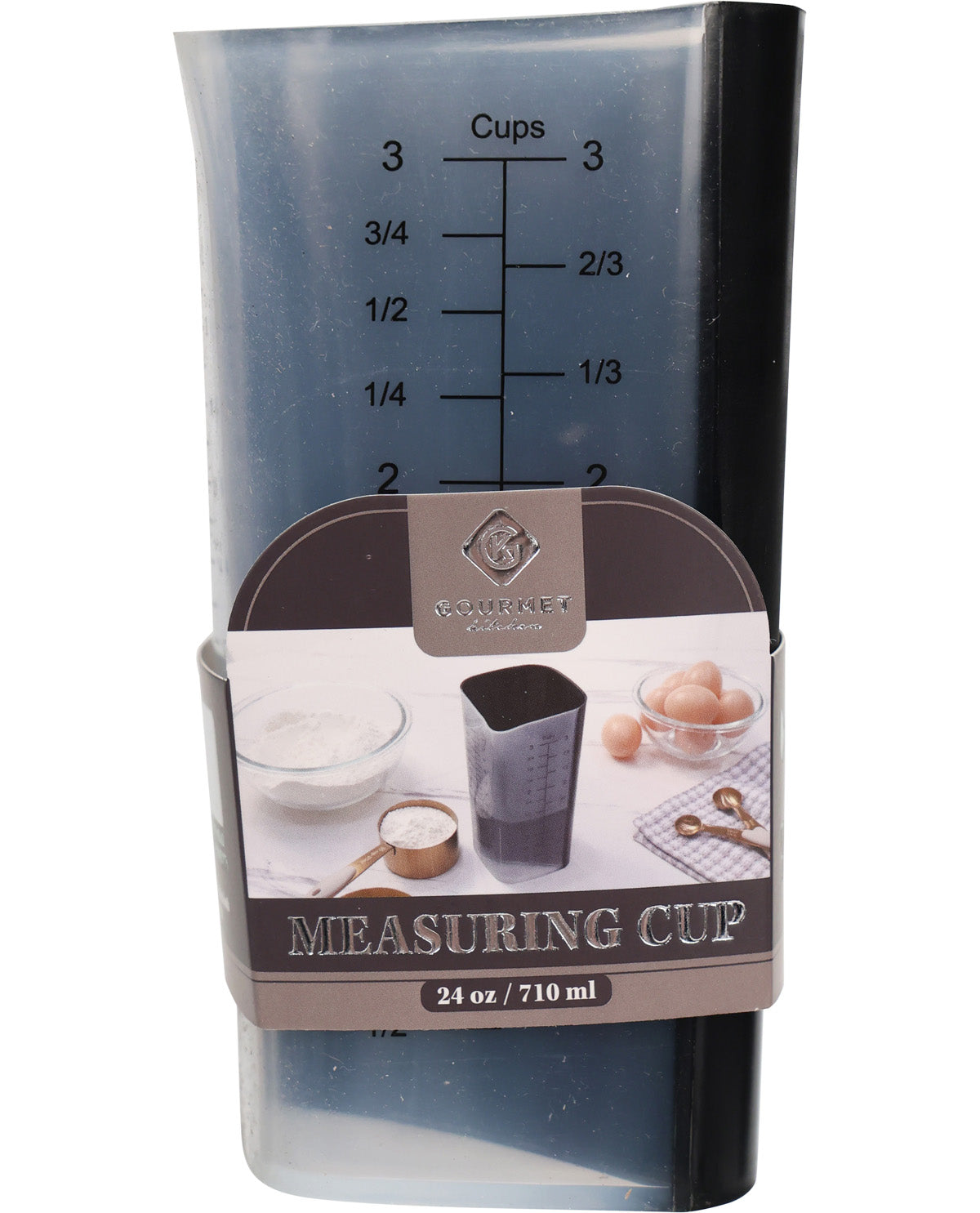 Gourmet Kitchen 24oz Large Measuring Cup - Black
