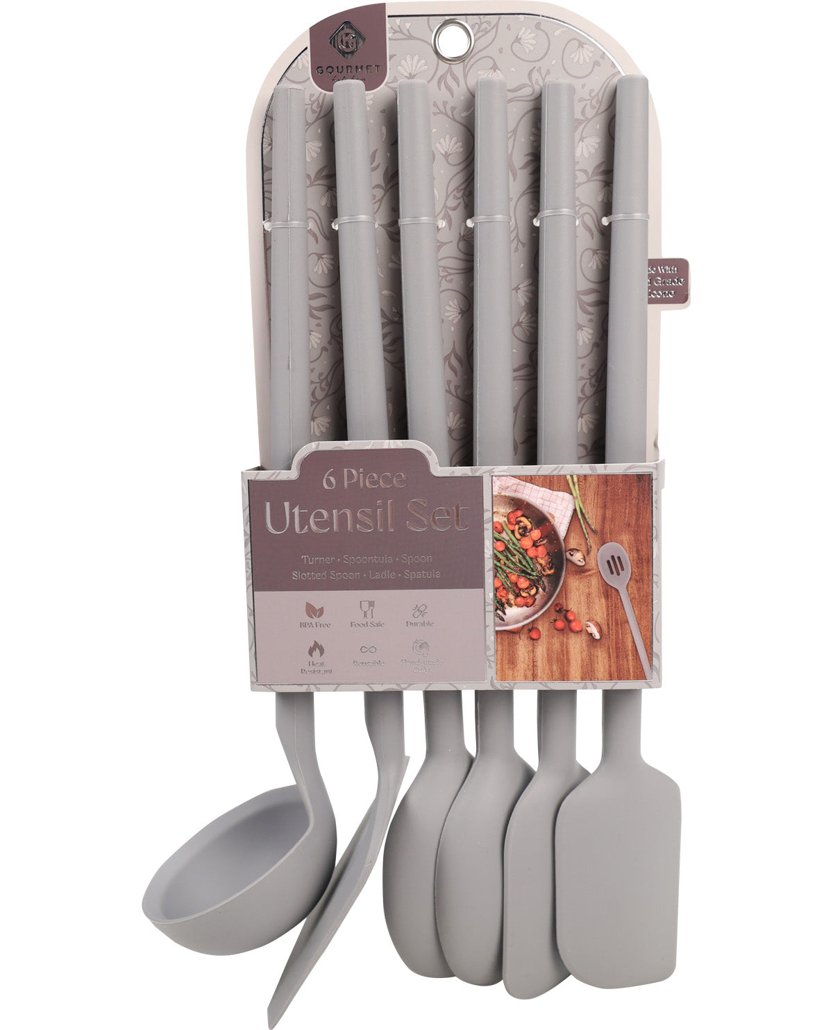Gourmet Kitchen 6 Piece Utensil Set - Alloy