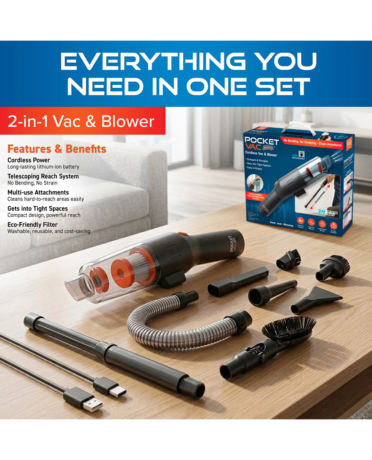Pocket Vac Reach