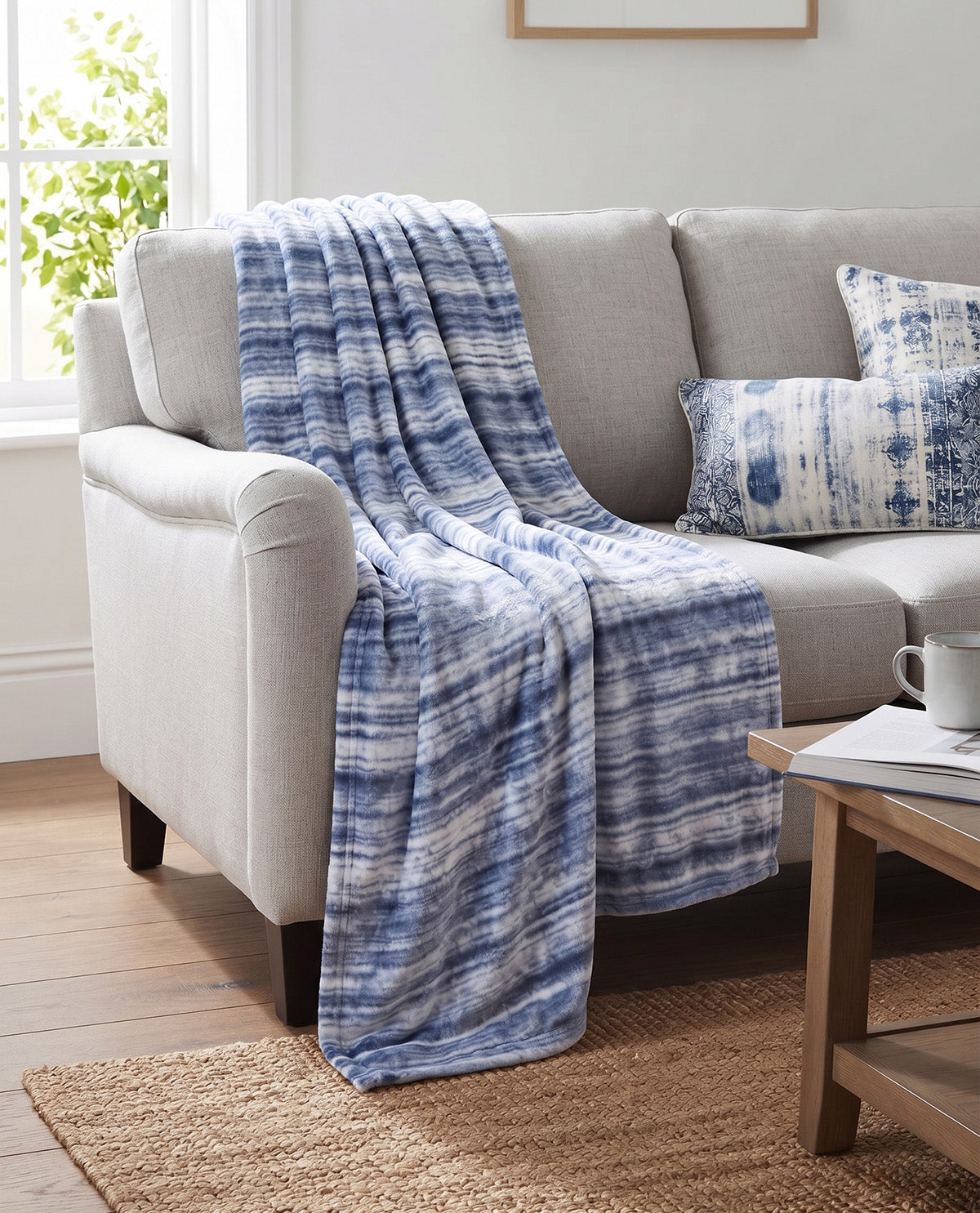 46 North & Savoie Abel Navy Marled Throw
