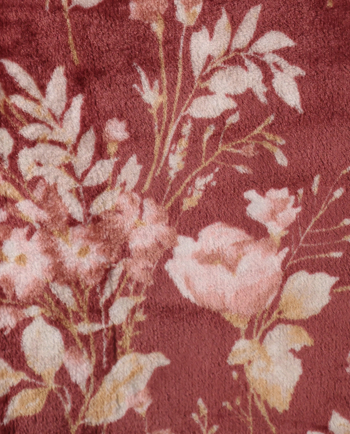 46 North & Savoie Fallon Burgundy Flower Throw