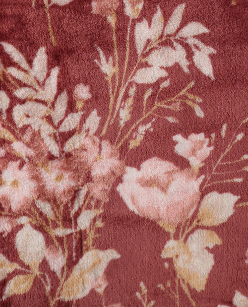 46 North & Savoie Fallon Burgundy Flower Throw