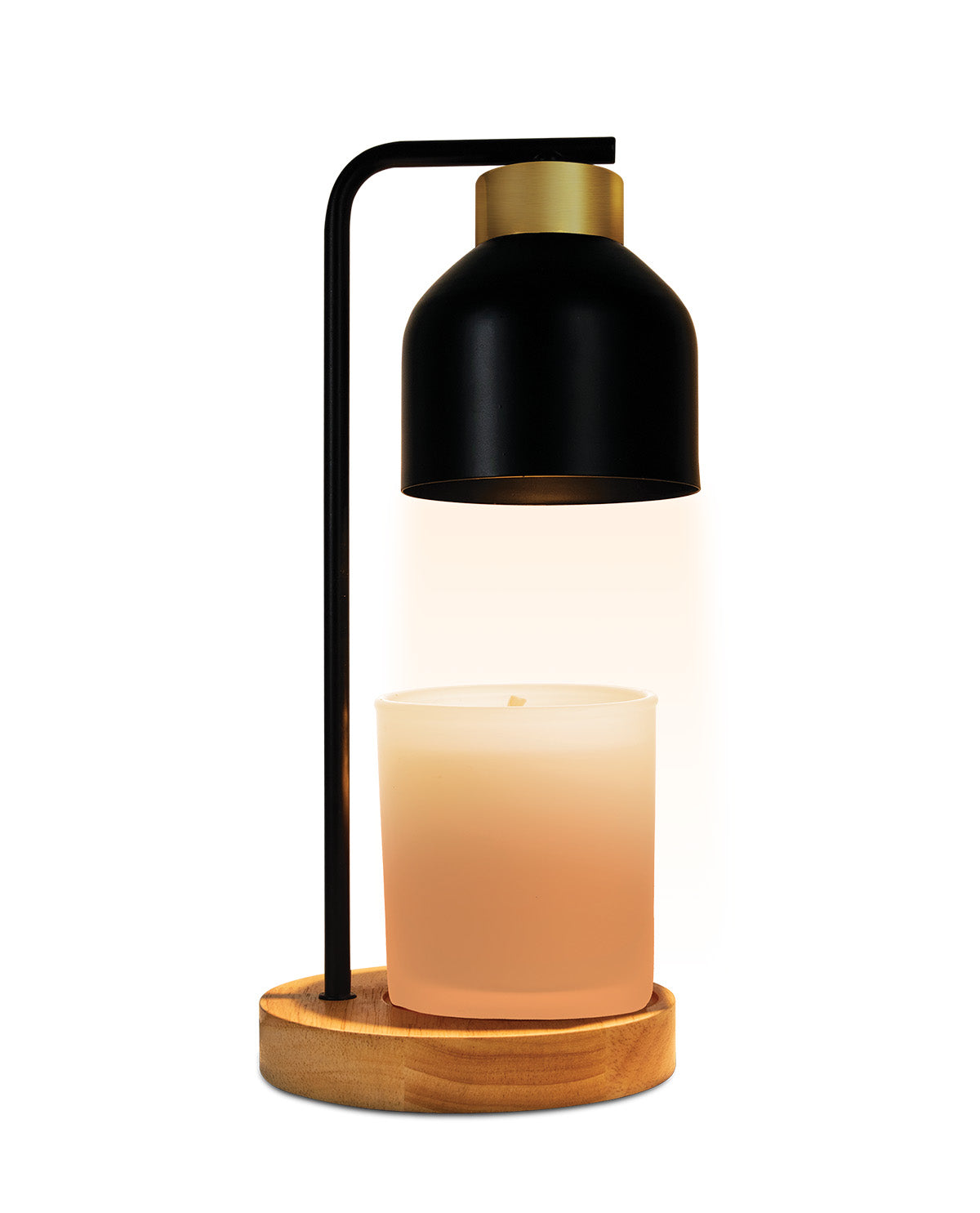 Luze Candle Warmer Light Black Metal Shade