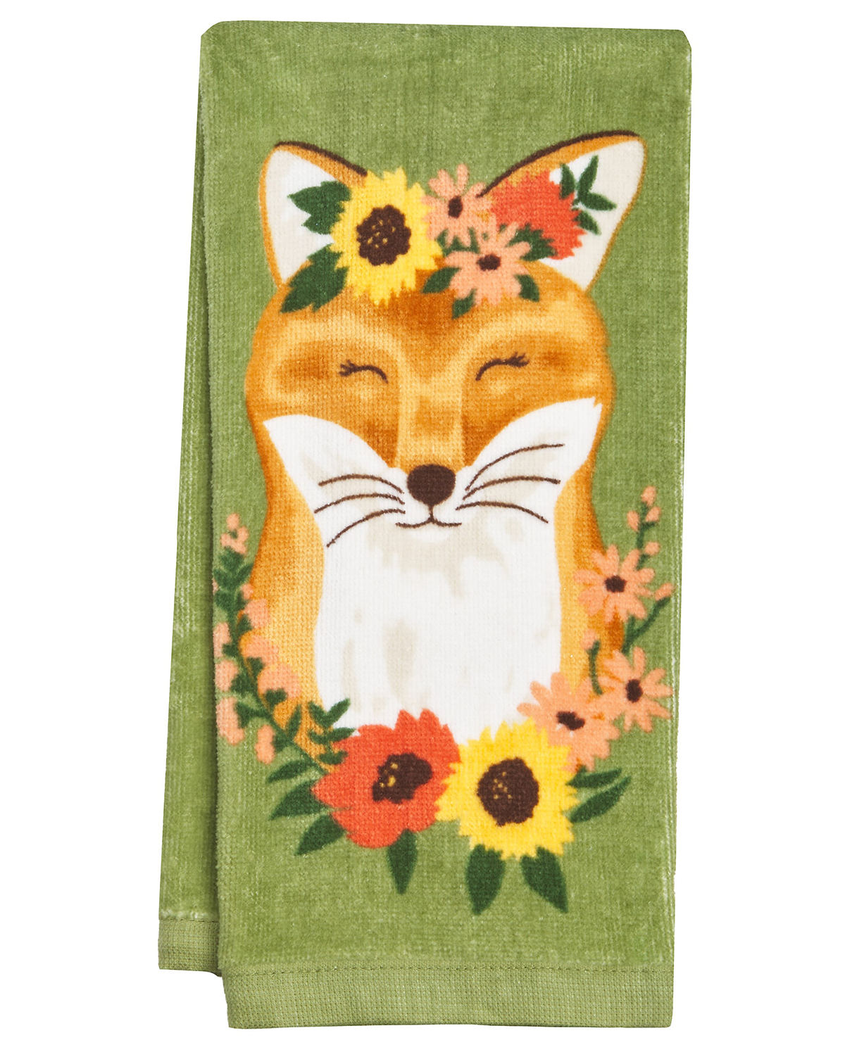 Sunflower Fox Kitchen Towel