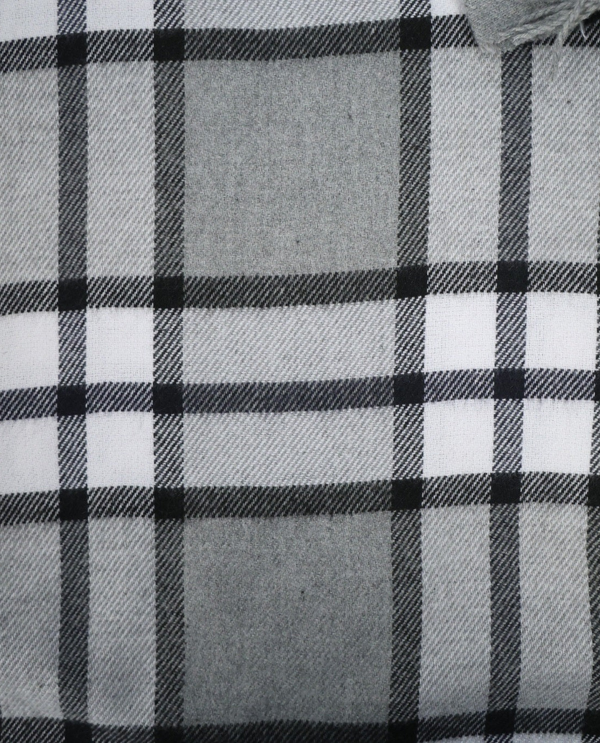 Softer Than Cashmere Navy/Gray Plaid Scarf