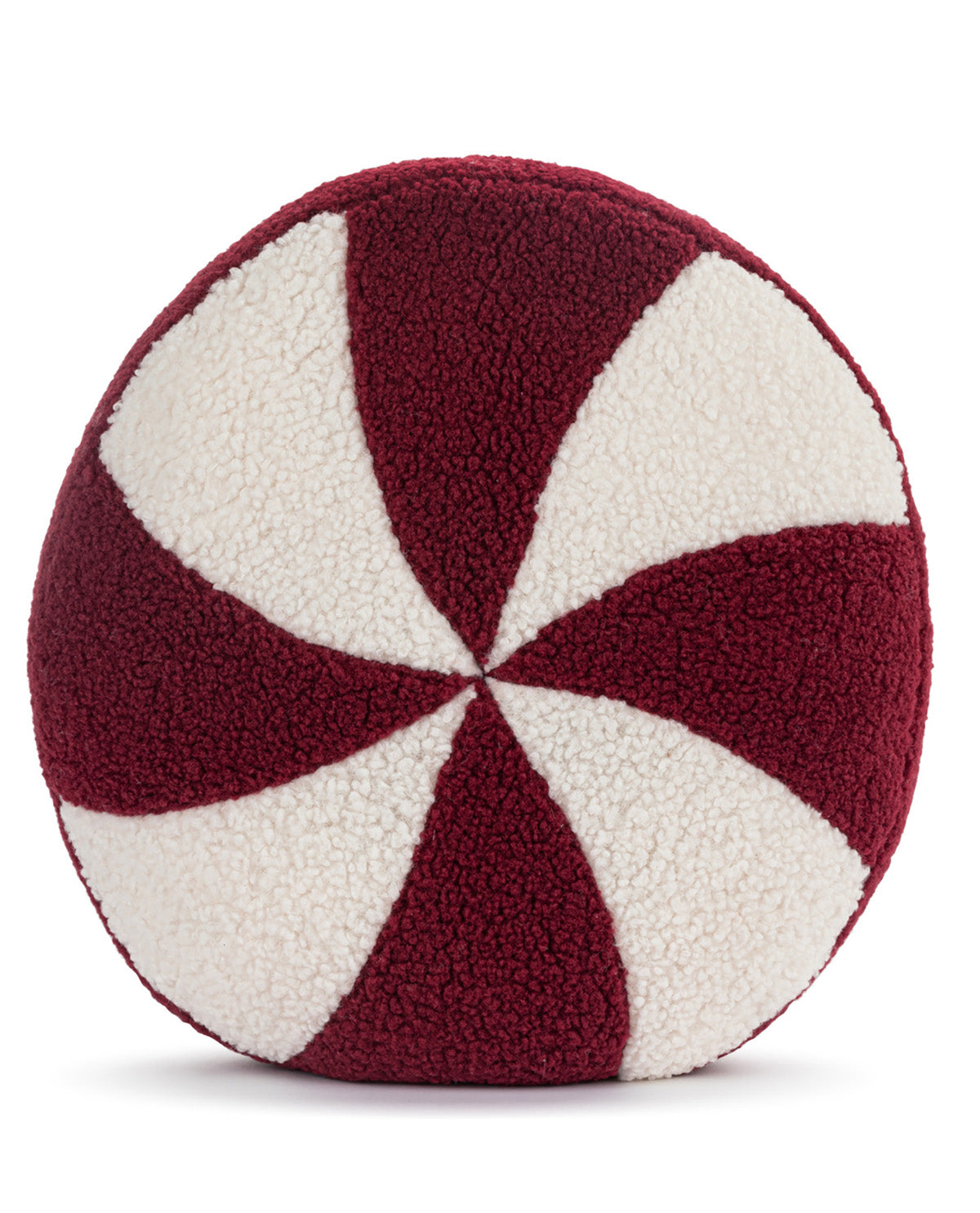 Boucle Peppermint Round Pillow