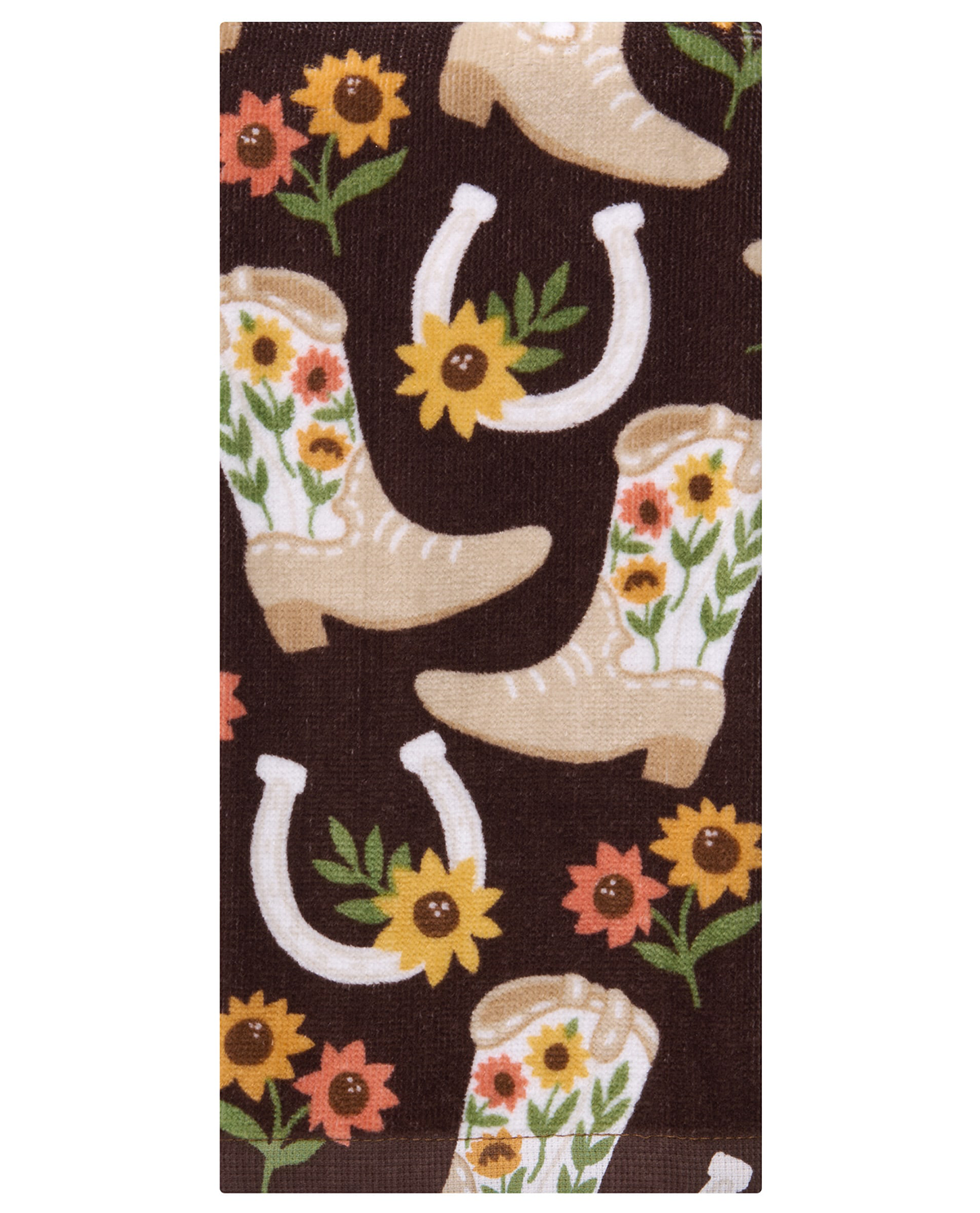 John Ritz Boots & Sunflowers Kitchen Towel