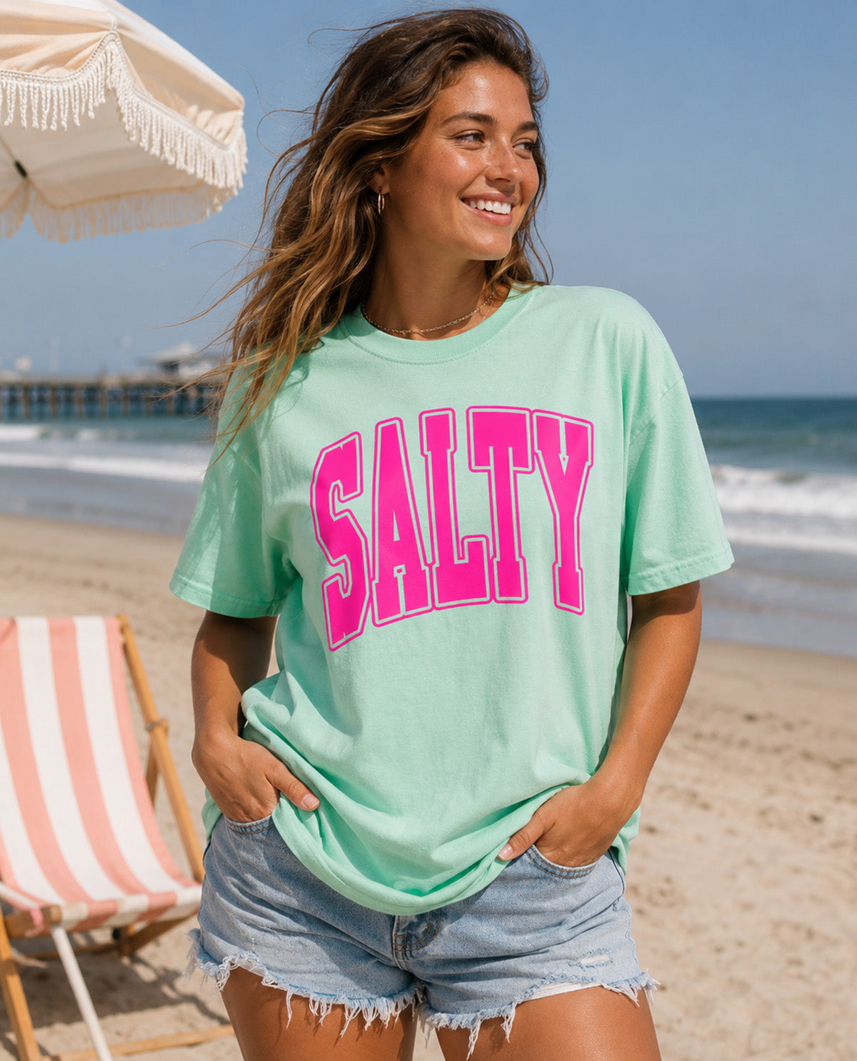 Salty Short Sleeve Tee Mint