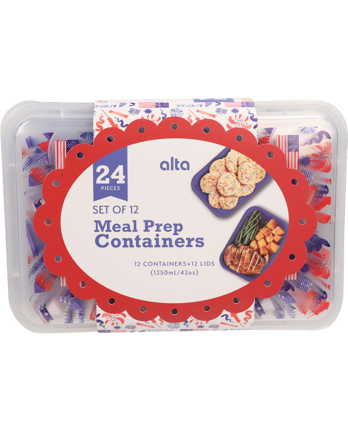 Alta 24 Piece Meal Prep Set - Flags