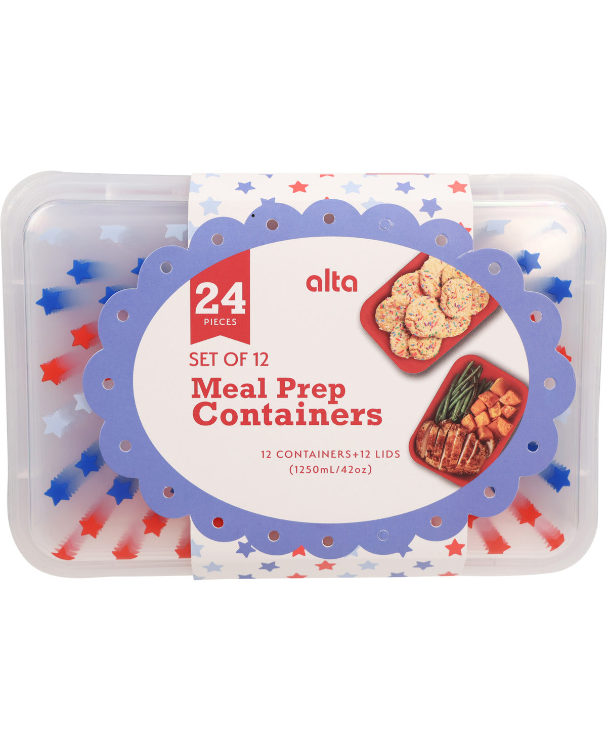 Alta 24 Piece Meal Prep Set - Stripes