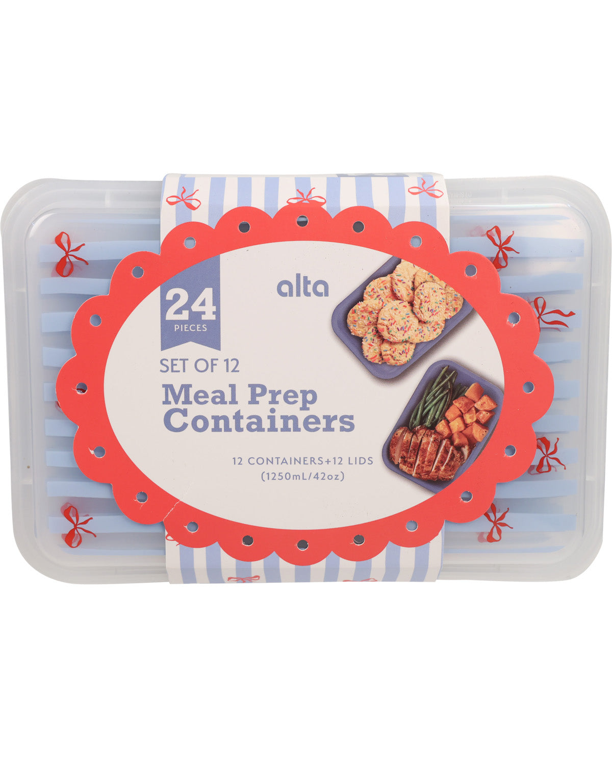 Alta 24 Piece Meal Prep Set - Bows