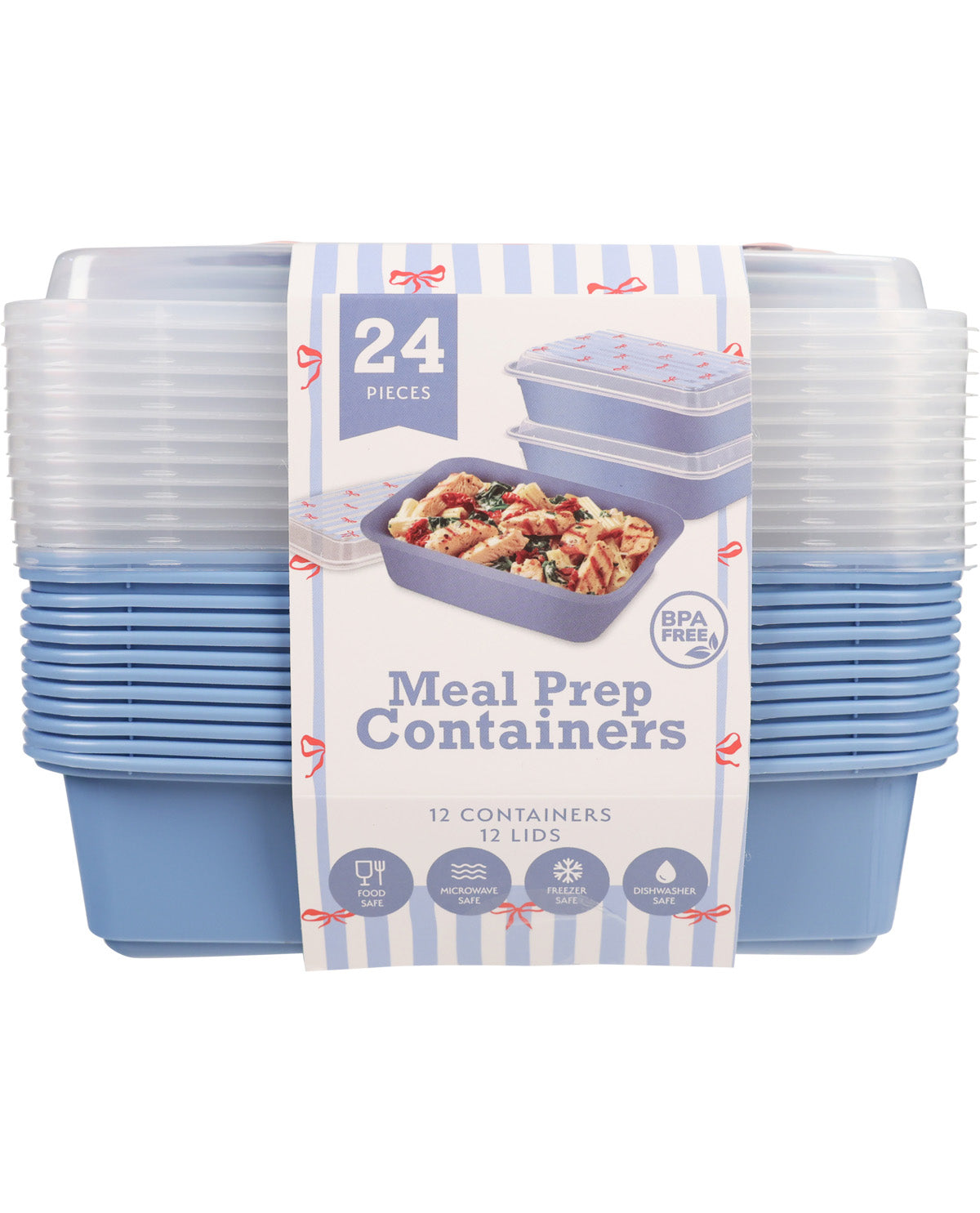Alta 24 Piece Meal Prep Set - Bows