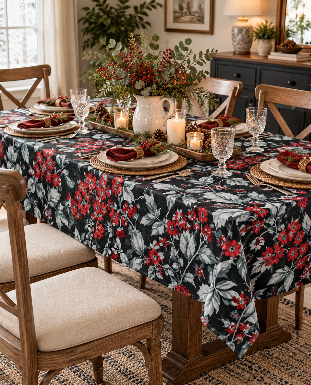 Laura Ashley Bramble Floral Tablecloth