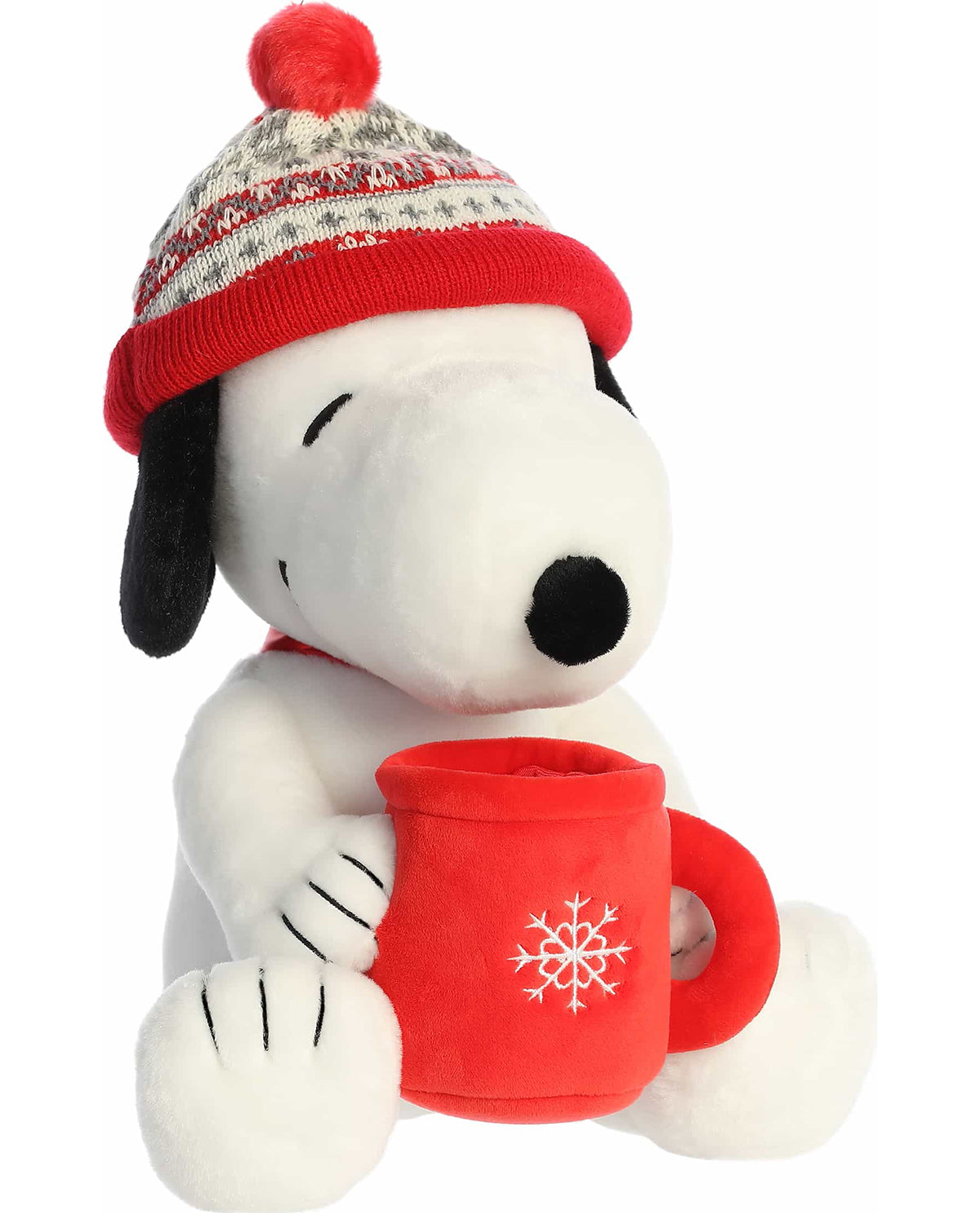 12" Winter Hat Snoopy With Mug