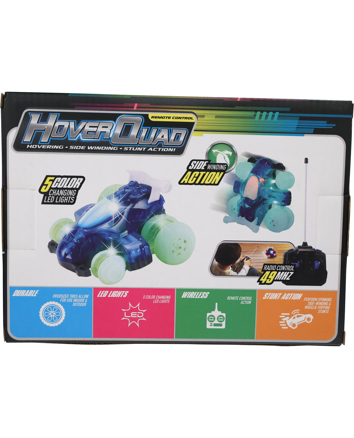 Hoverquad Stunt Rc Blue