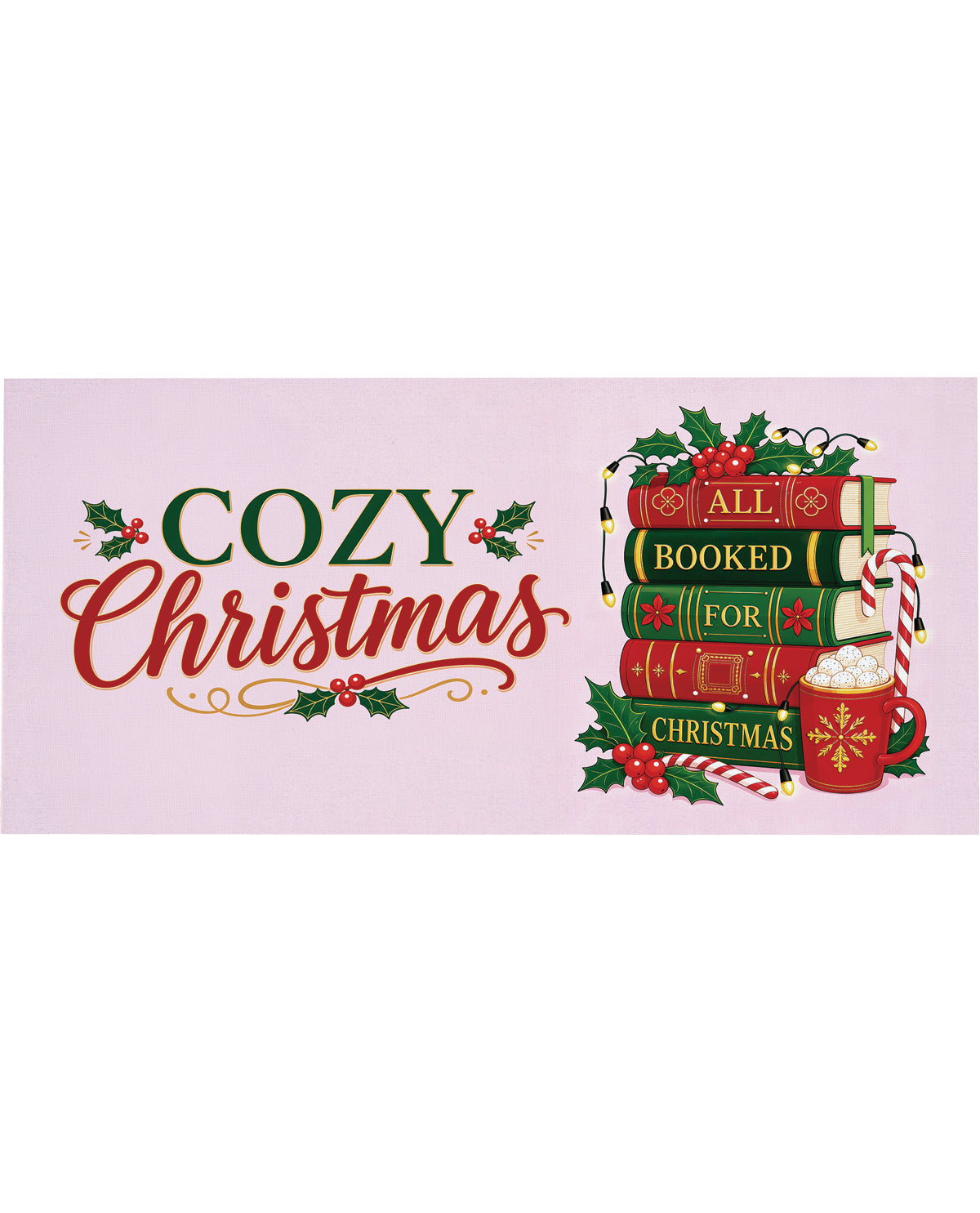 Evergreen All Booked Garden Flag