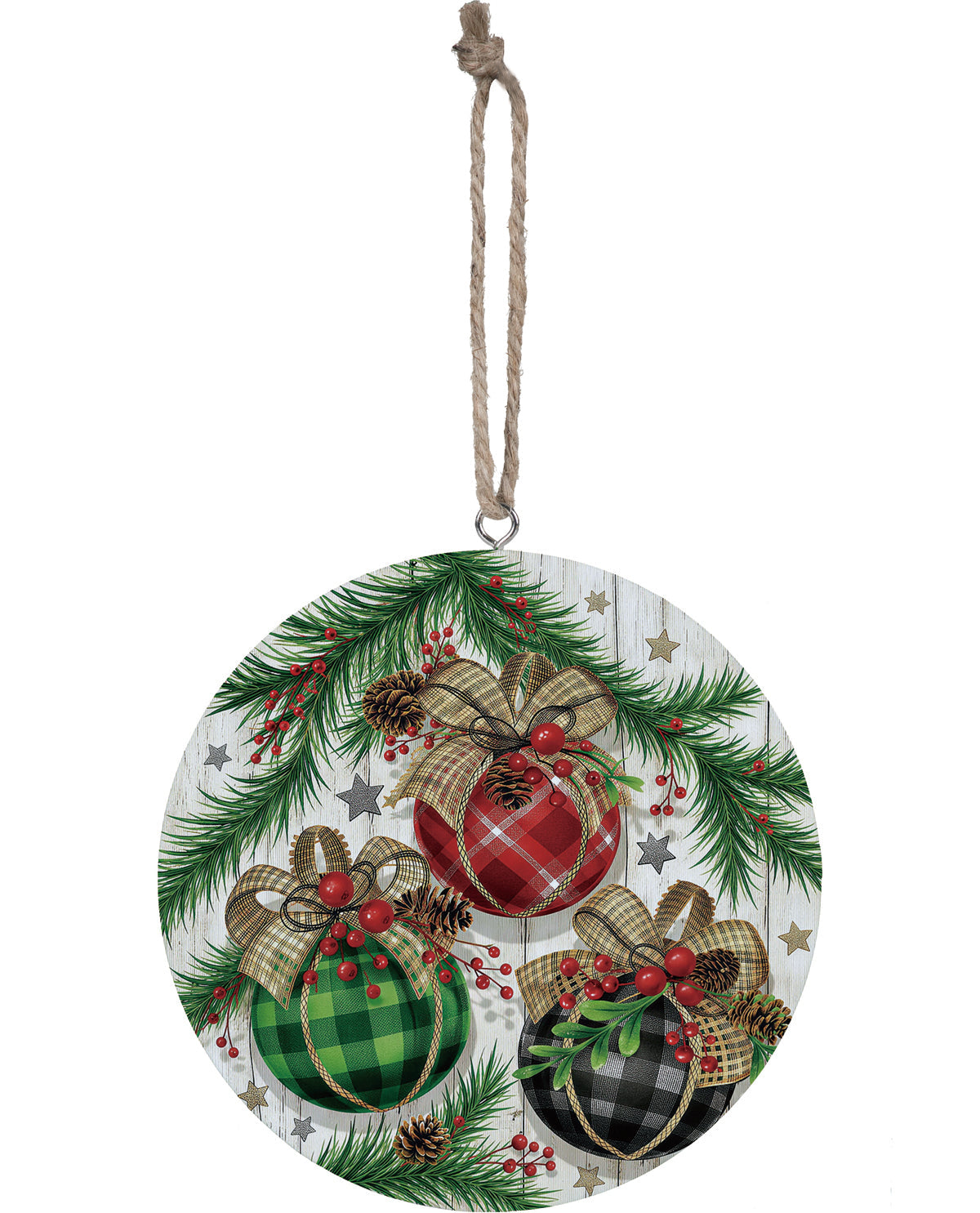 Evergreen Ornaments Wood Ornament