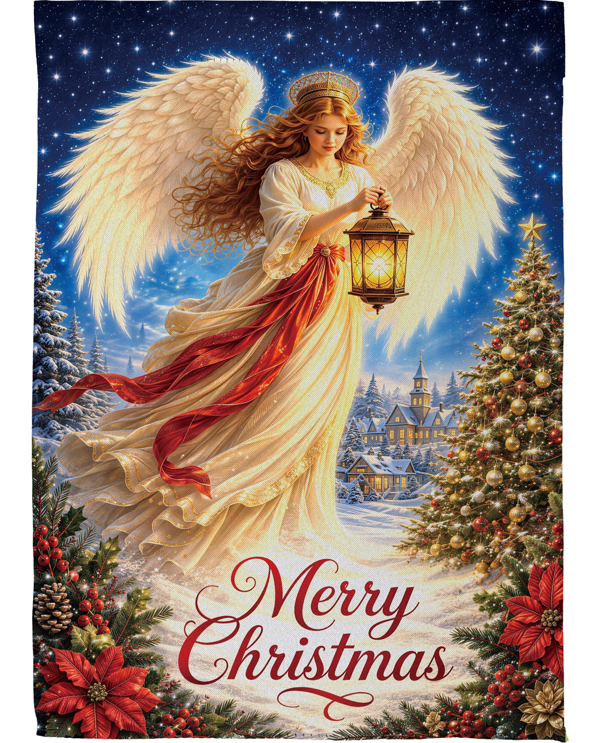 Evergreen Angel House Flag