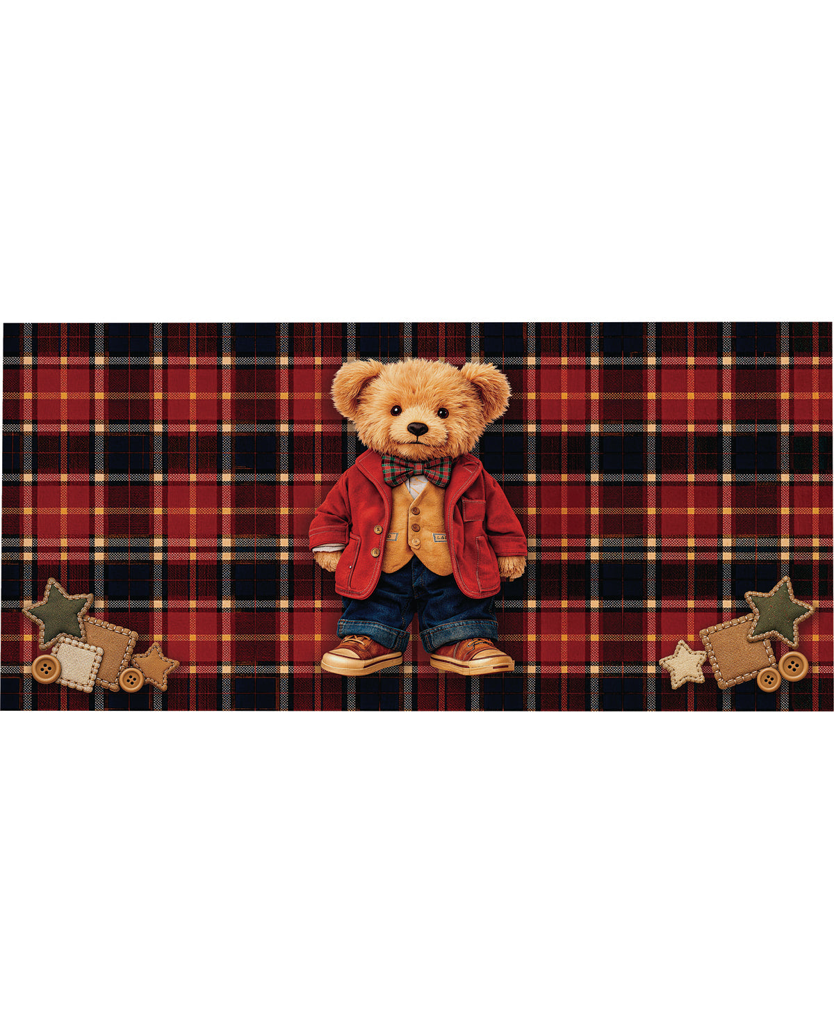 Evergreen Plaid Bear Sassafras