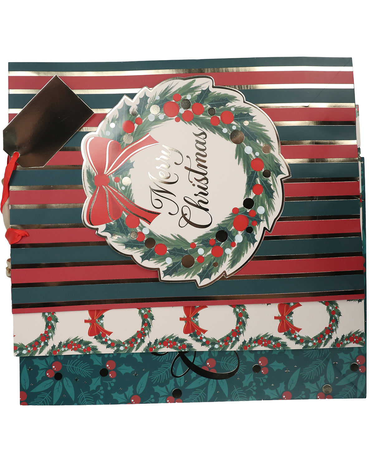 Merry Christmas 3 Piece 12x17" L Gift Bags