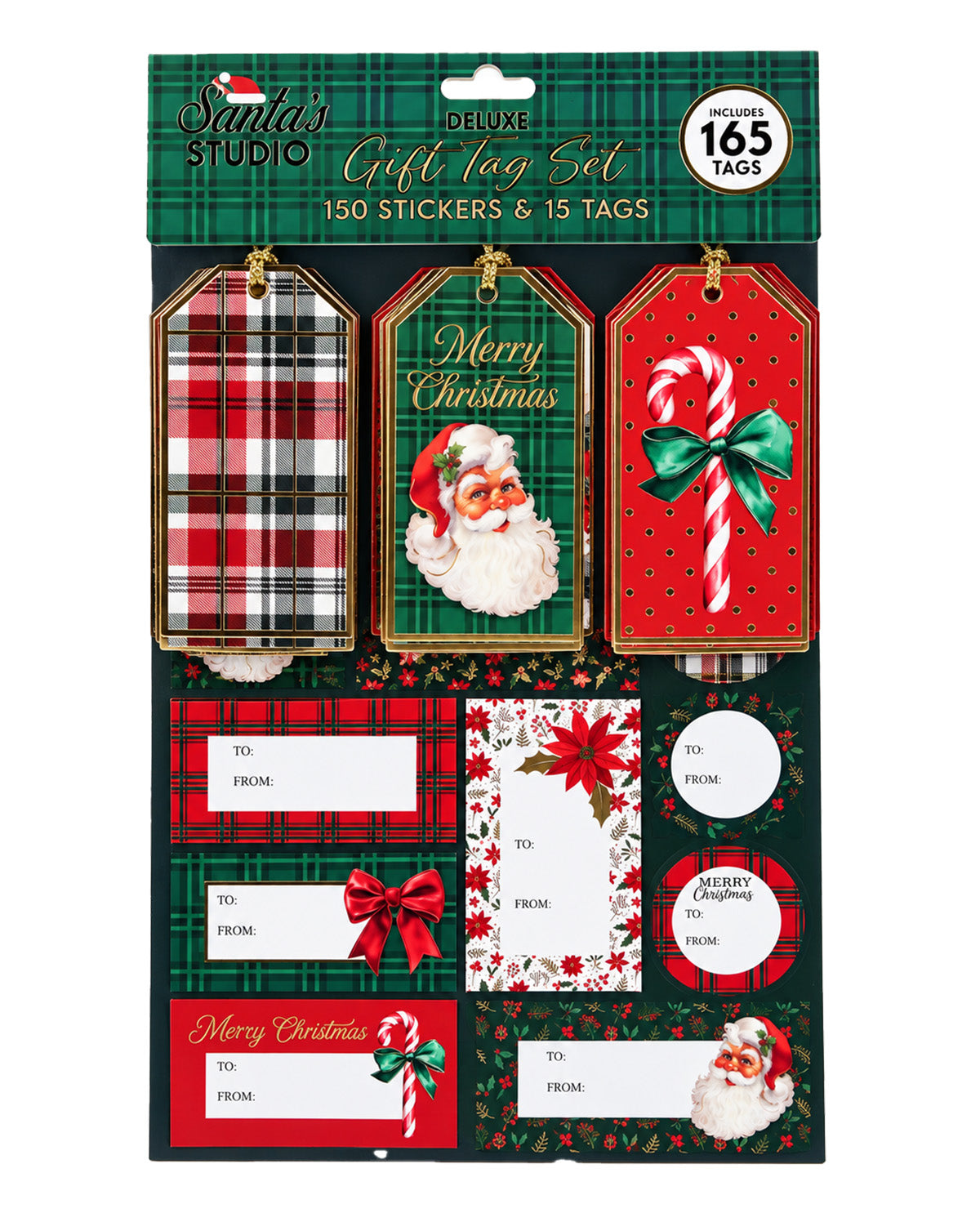 Christmas 150 Stickers And 15 Tag Set