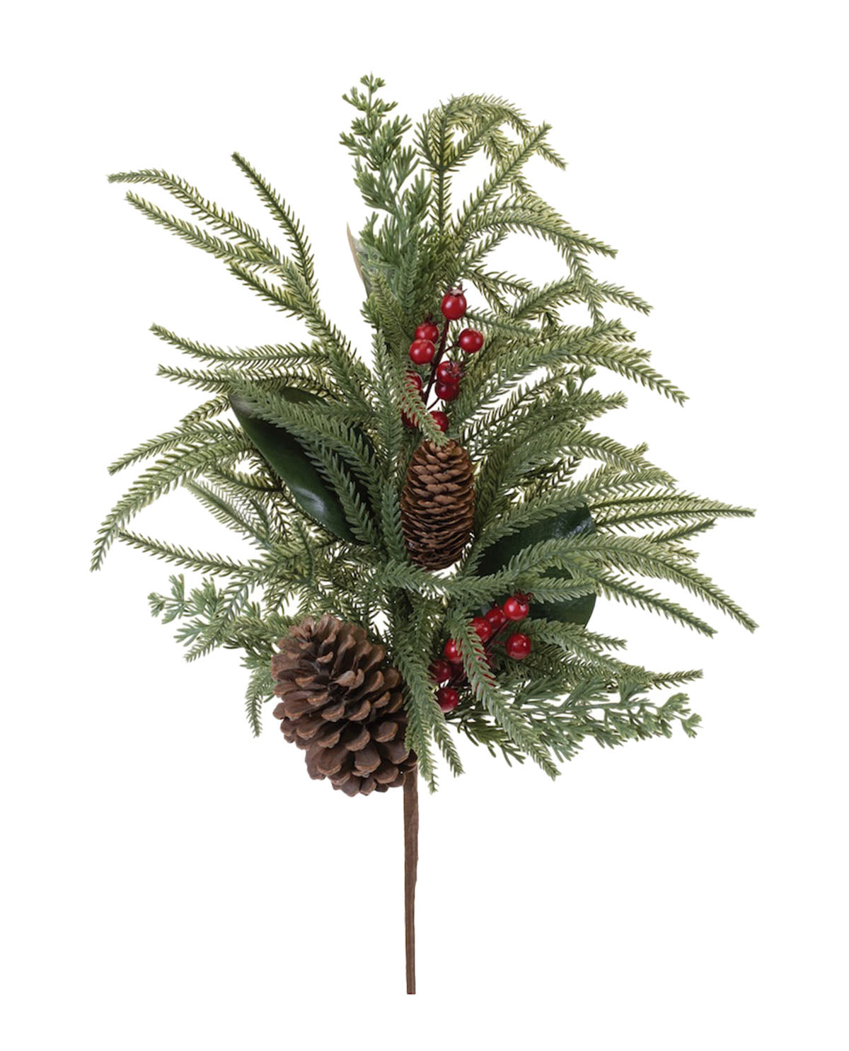 Pine & Magnolia Leaf Spray 26"H Plastic (Fresh Touch)