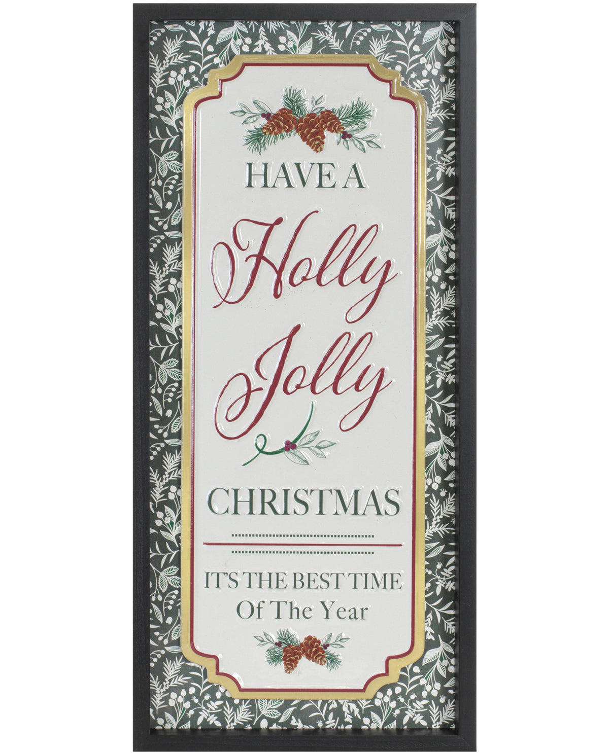 Holly Jolly Christmas Frame 11"x23.5"