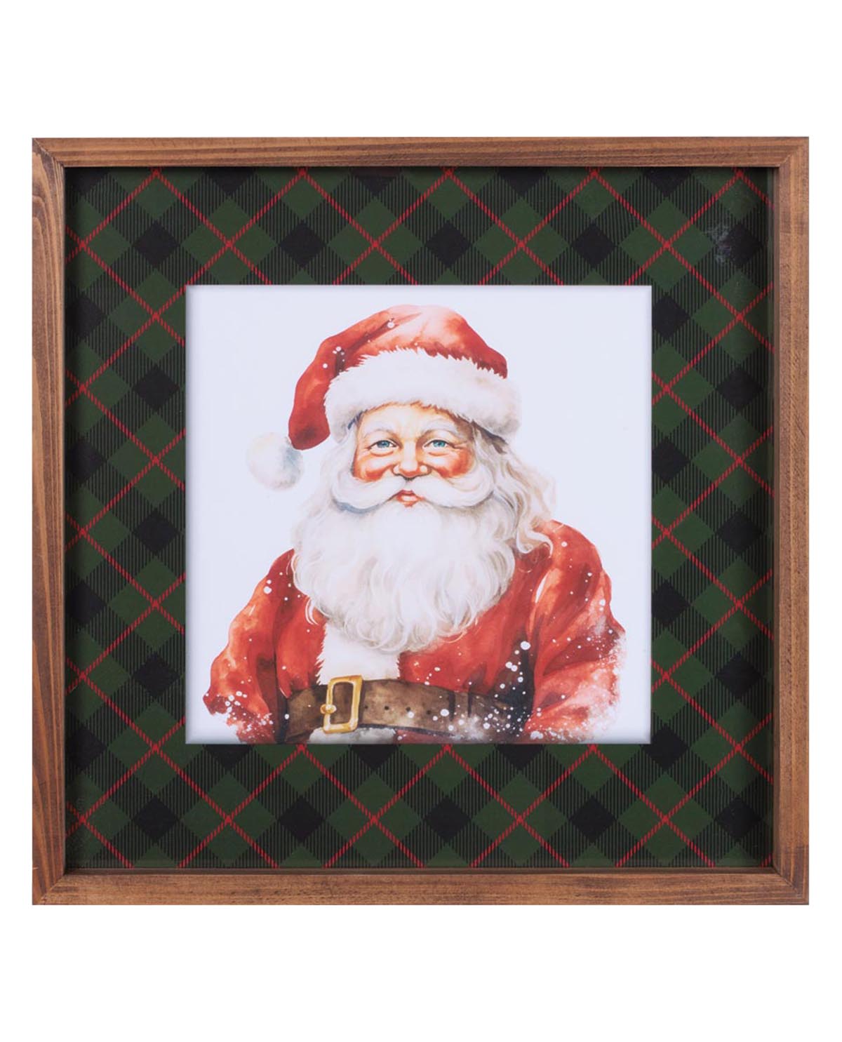 Framed Santa Print 15.5"