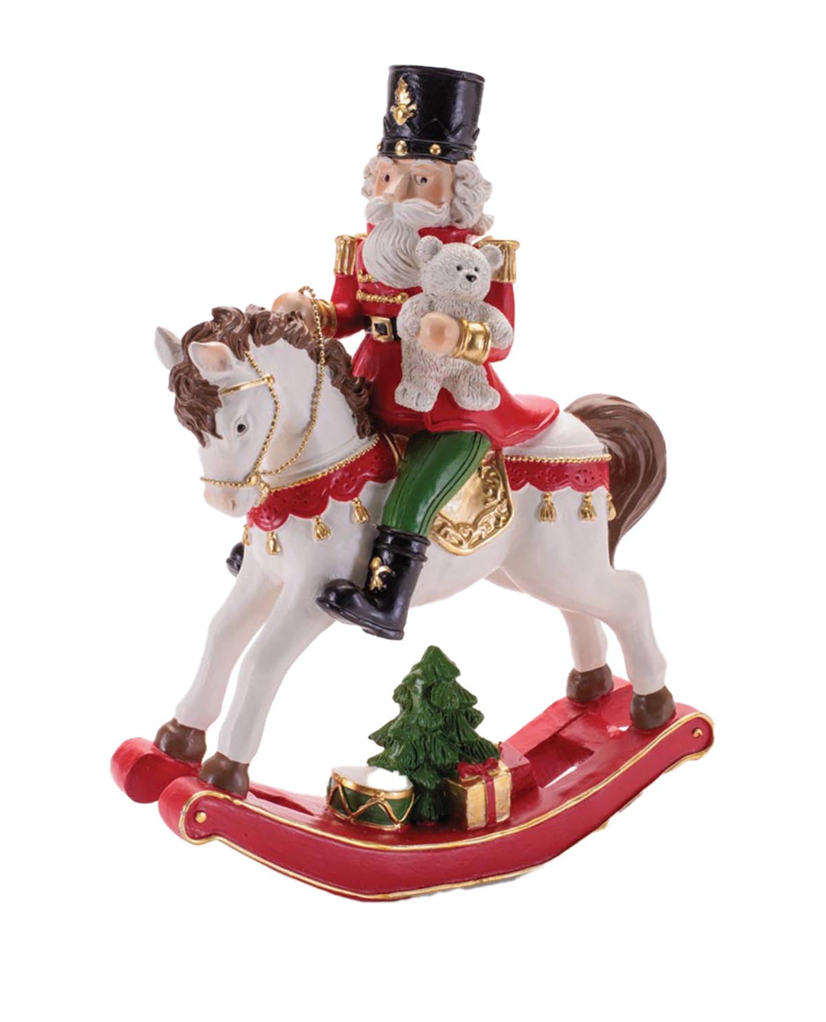Nutcracker on Rocking Horse 9.25"