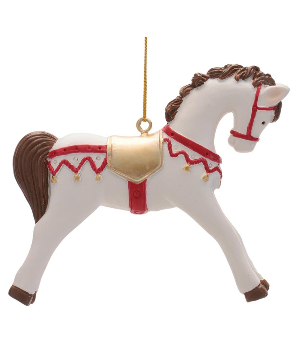 Horse Ornament 3.5" Resin
