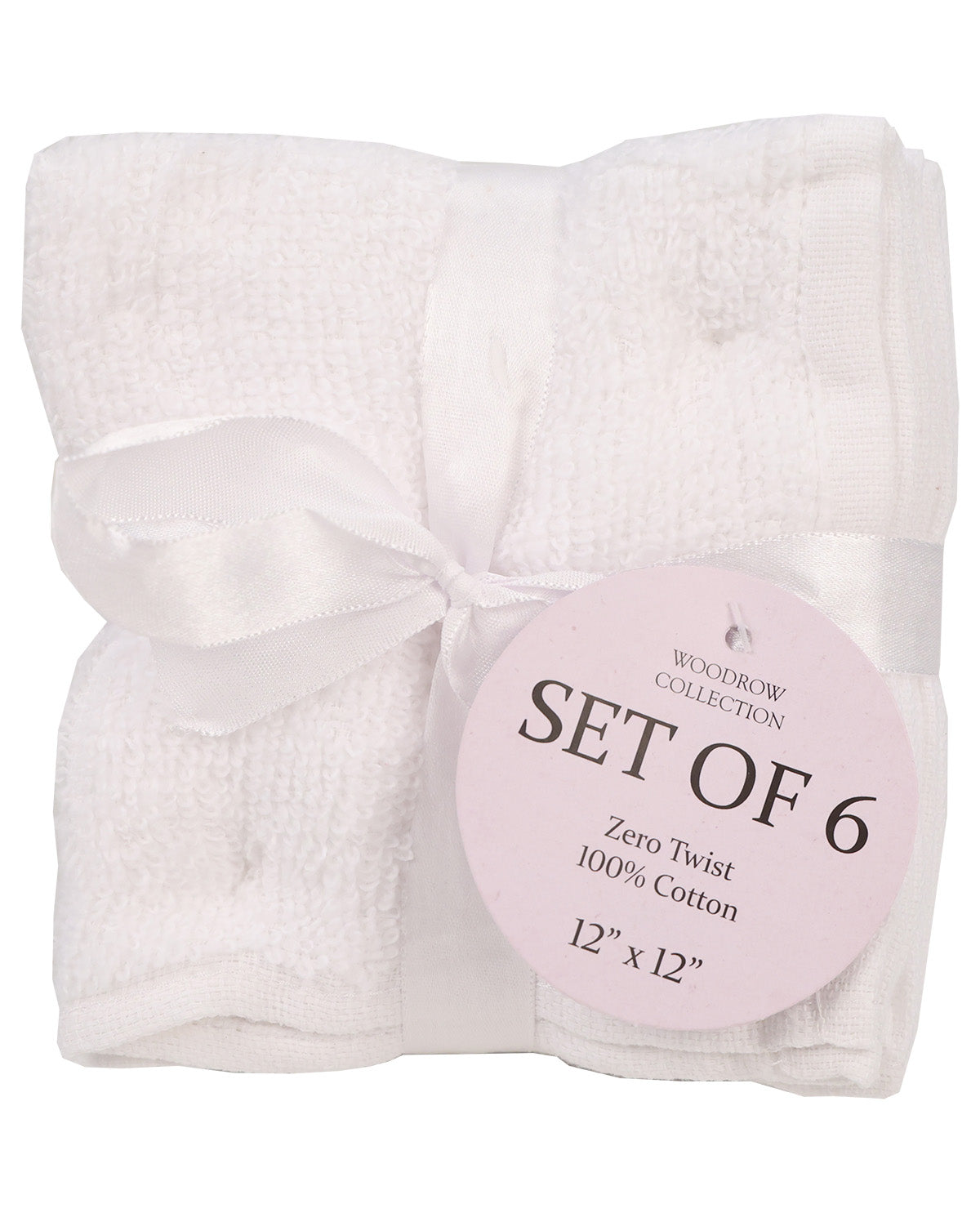 Woodrow Zero Twist 6 Piece Washcloths