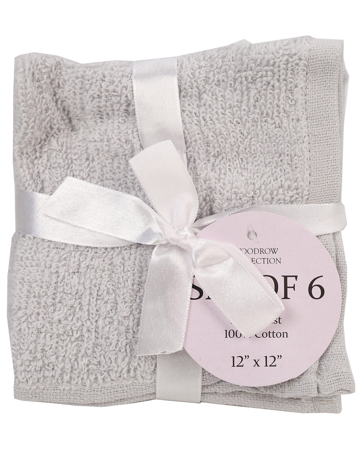 Woodrow Zero Twist 6 Piece Washcloths