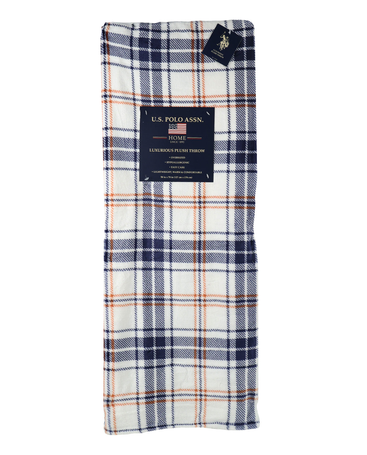 Harrison Cream Plaid Throw