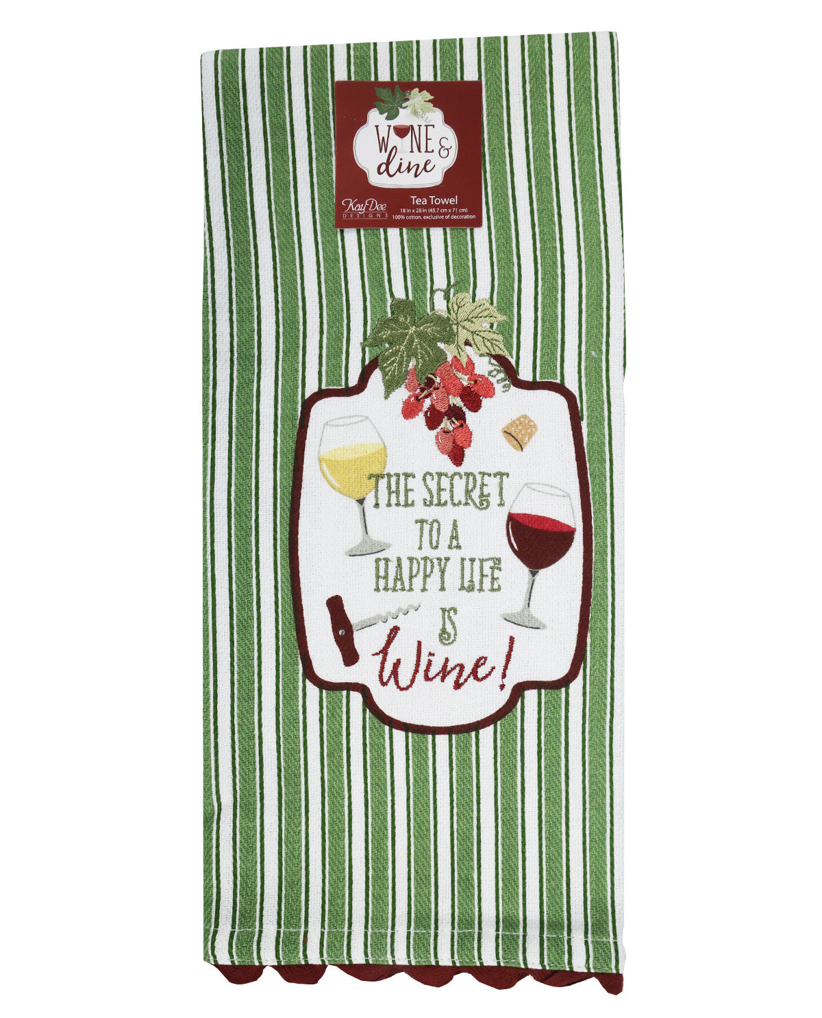 Kay Dee Wine & Dine Tea Towel