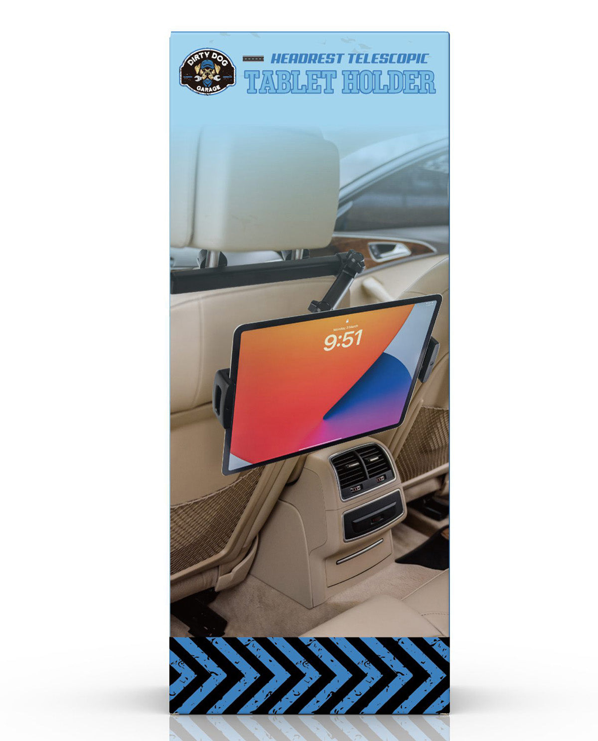 Headrest Telescopic Tablet Holder