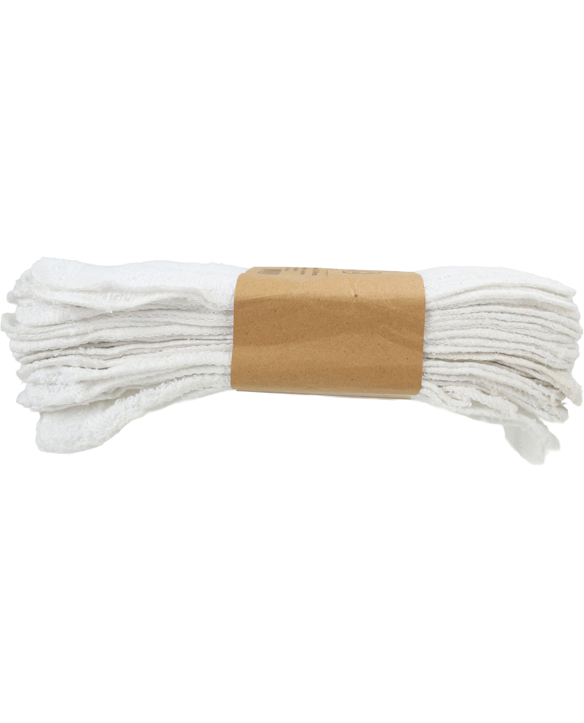 18 Piece White Washcloths