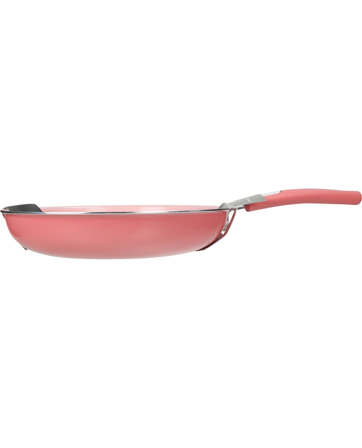 Hamilton Beach Aluminum Pink Ceramic Bottom 12" Fry Pan